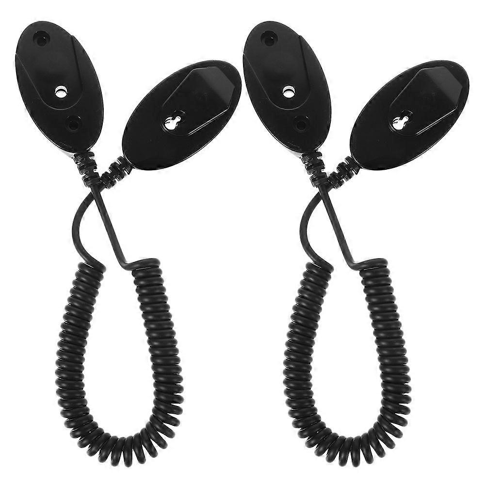 2Pcs Retractable Remote Control Tether Remote Control Cable Tether Lock Replacing Remote Tether Tv Remote Cable Anti-lost Remote Cable