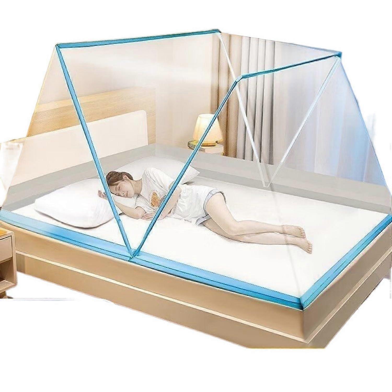 Portable Outdoor Canopy Tent, Instant Setup, Foldable and Rotatable, Waterproof, Blue, Ideal for Camping and Beach Use