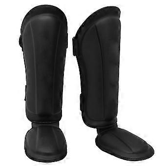 thumbnail image 2 of ProForce Cloth Sparring Shin Guards For Karate & Taekwondo – Child, Youth, Adult Sizes (Black) 2 of 4
