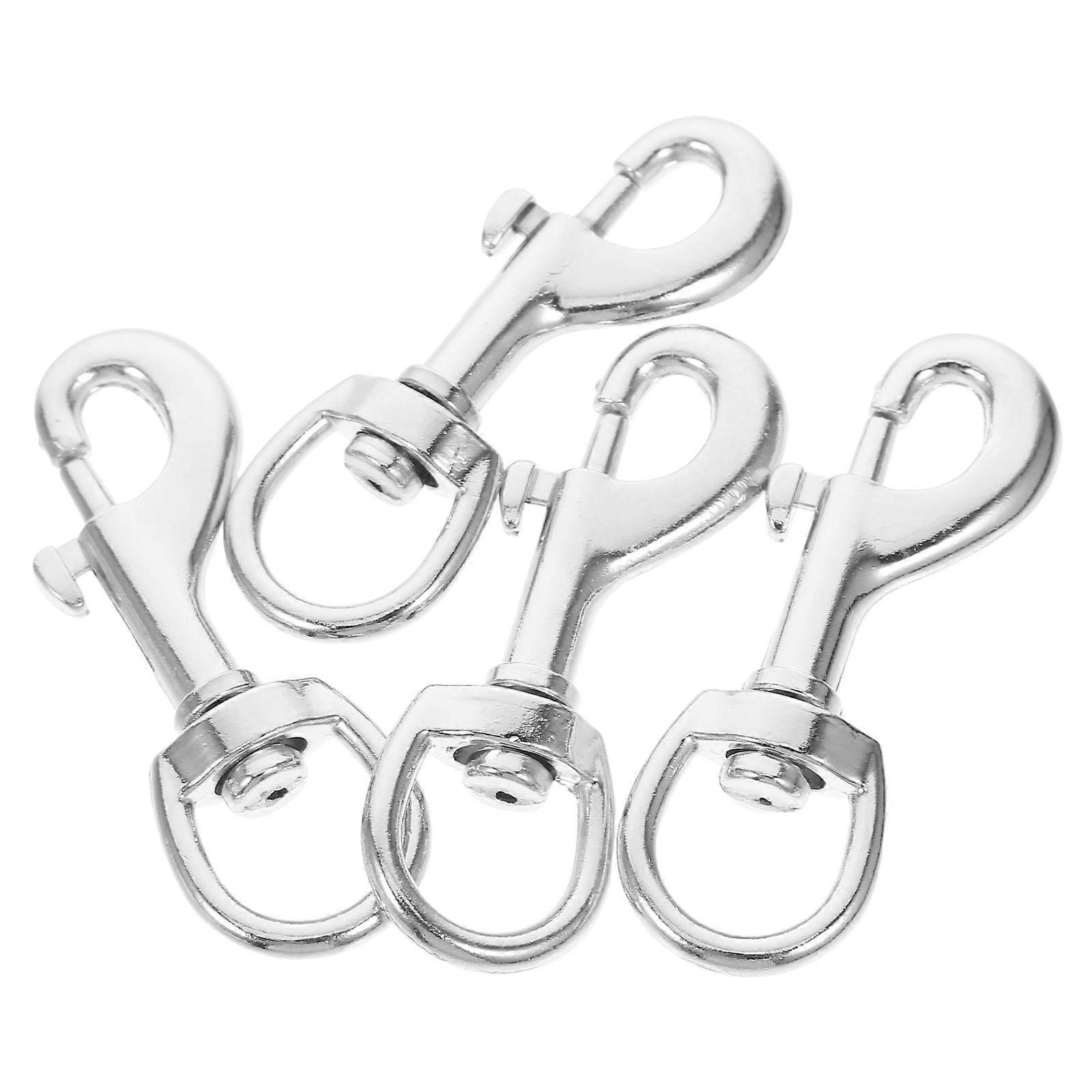 4pcs Heavy Duty Swivel Snap Hooks Rotating Eye Bolt Clips For Dog Leash Flagpole Key Chain And Boat Rope