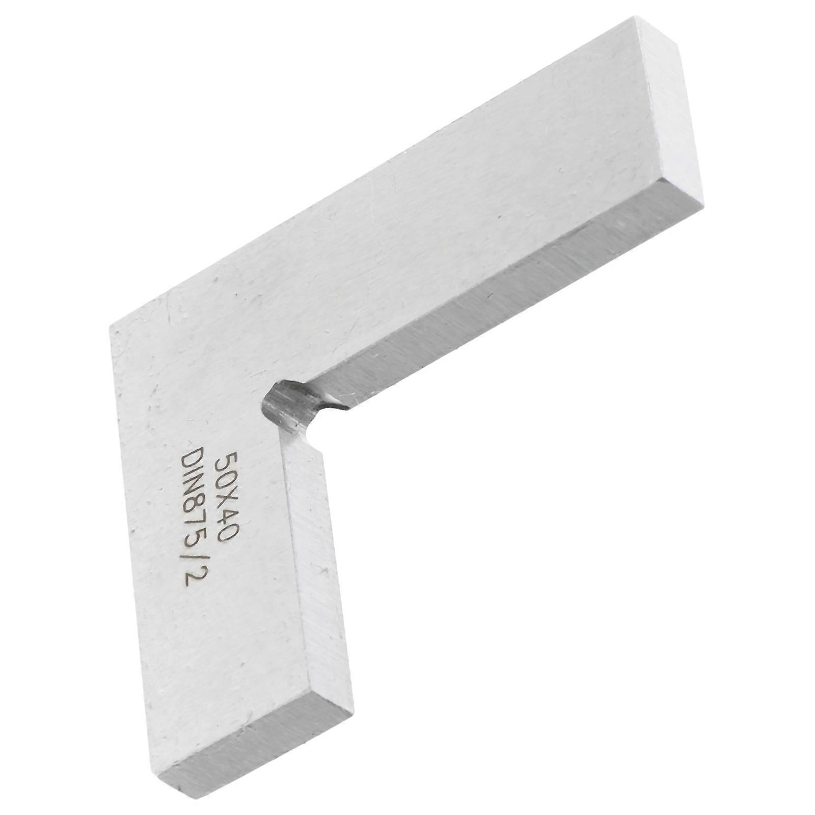 Precision Protractor Steel Angle Protractor with Vernier for Construction and Home Use Silver 2.0 1.6 0.2in Measuring Angles 1Set