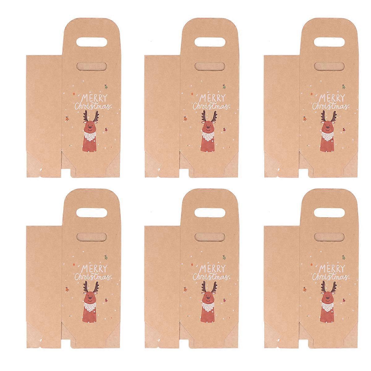 Μικρές χάρτινες τσάντες χειροτεχνίας για το σχέδιο Elk προμηθειών πάρτι φεστιβάλ 10Pcs