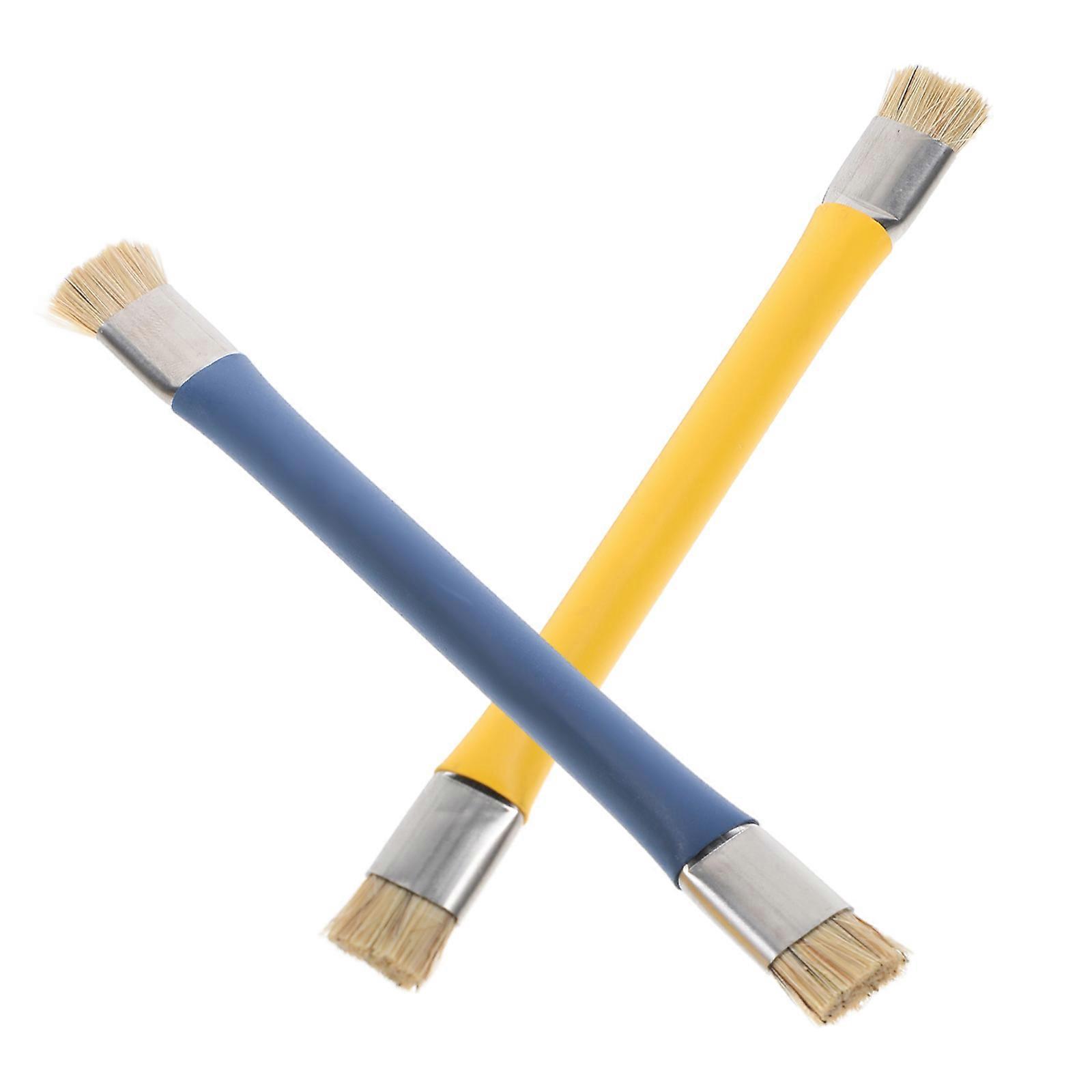 Ergonomic Design Detail Cleaning Brush for Keyboard Phone Motherboard Blue 2Pcs
