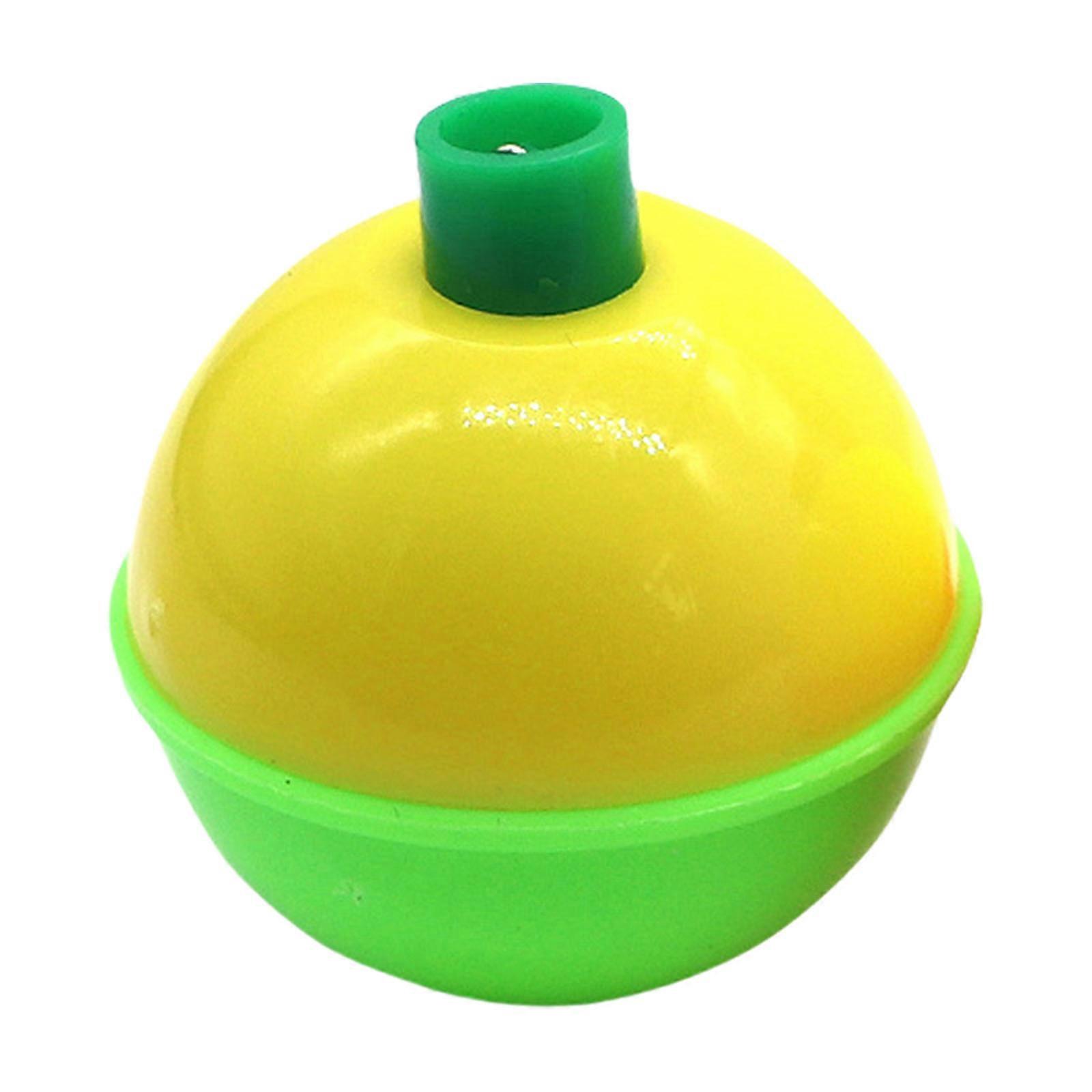 50Pcs Floating Buoy Bobber Indicator Fishing Float 1.4g-13.6g 1.9-5cm Float Round Buoy Float Fishing Accessories Yellow green