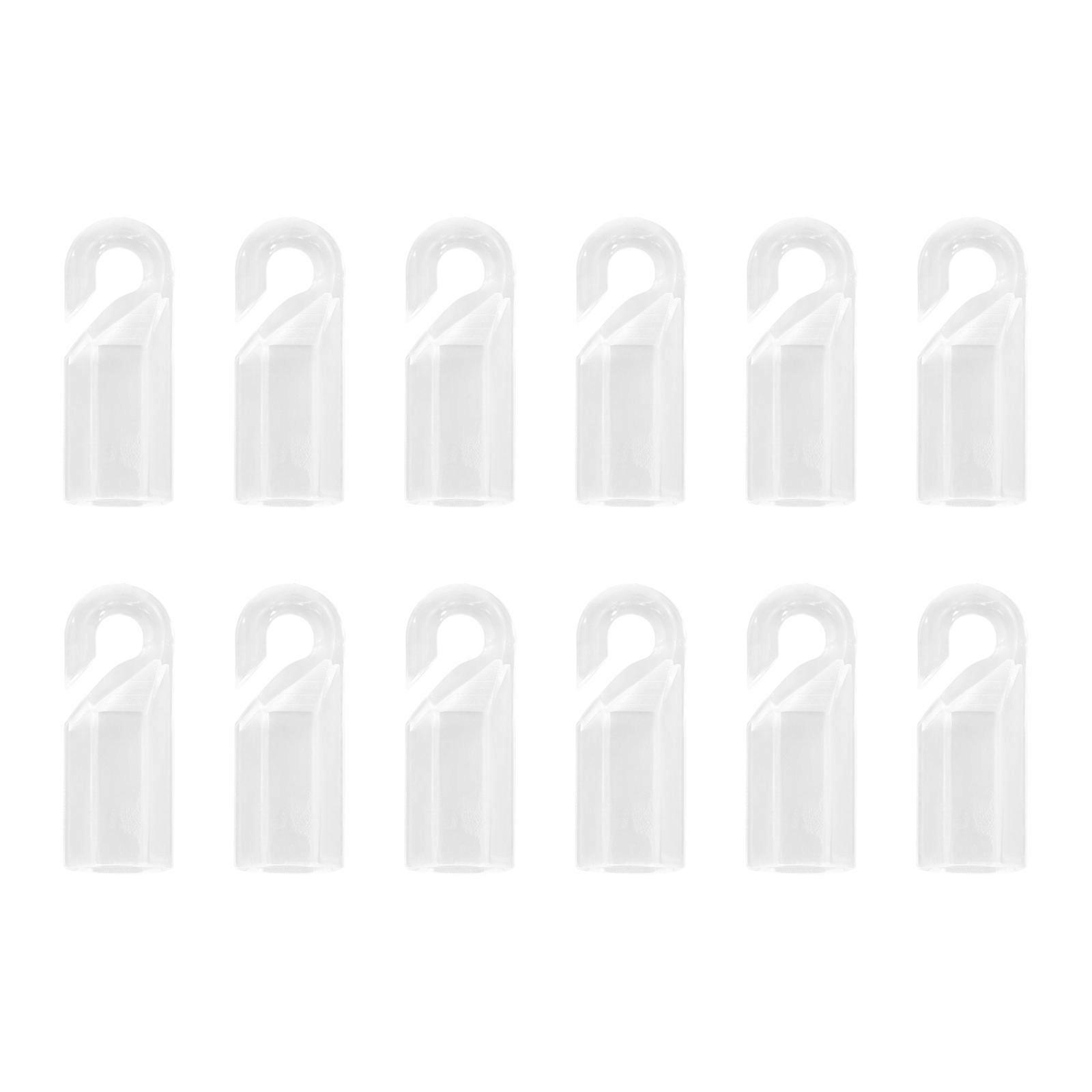 36pcs Transparent Blind Wand Tip Hook Connectors for Easy Installation Compatible with Various Shutter Designs Lightweight Curtain Rod Caps