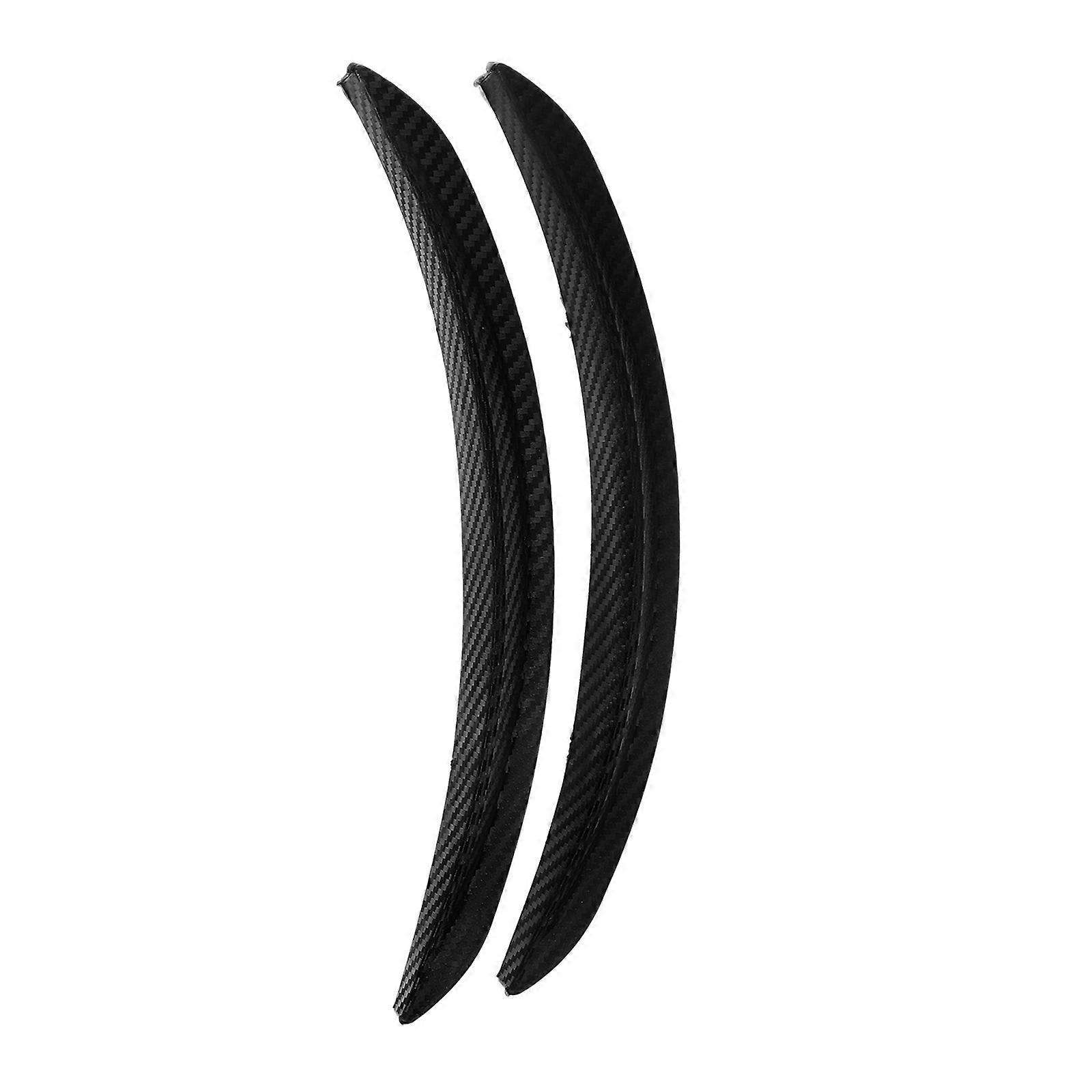 Bumper Protector Trim Anti-Collision Strip Car Bumper Guards Daily Use Black 2Pcs