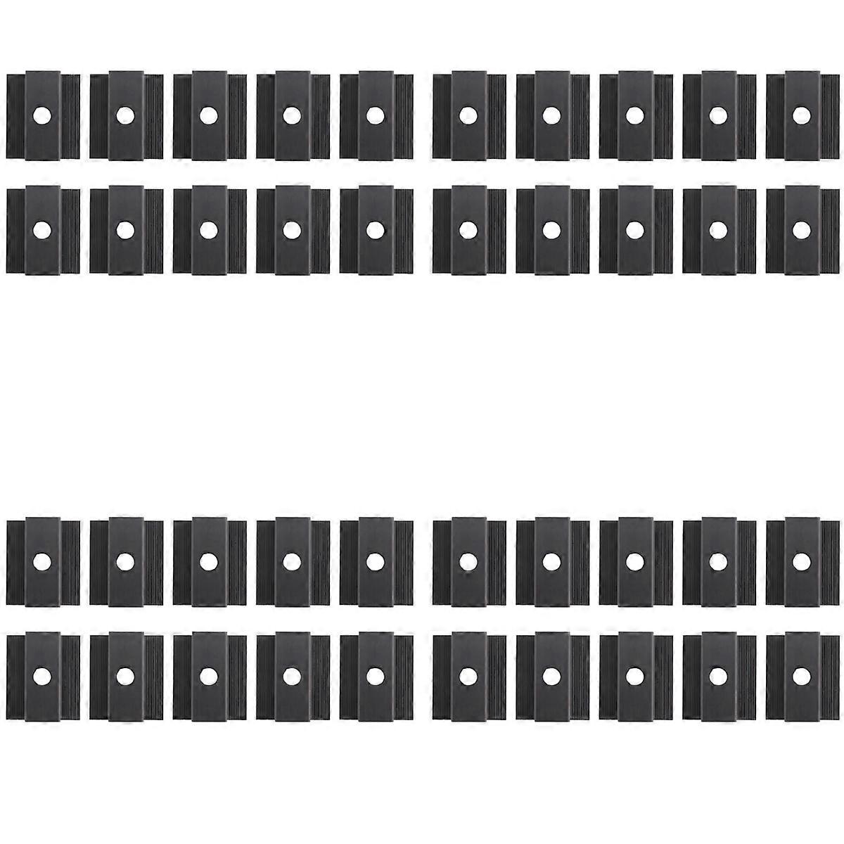 10 x Centre Clamp PV Solar Panels, Module Clamp for All Frame Heights