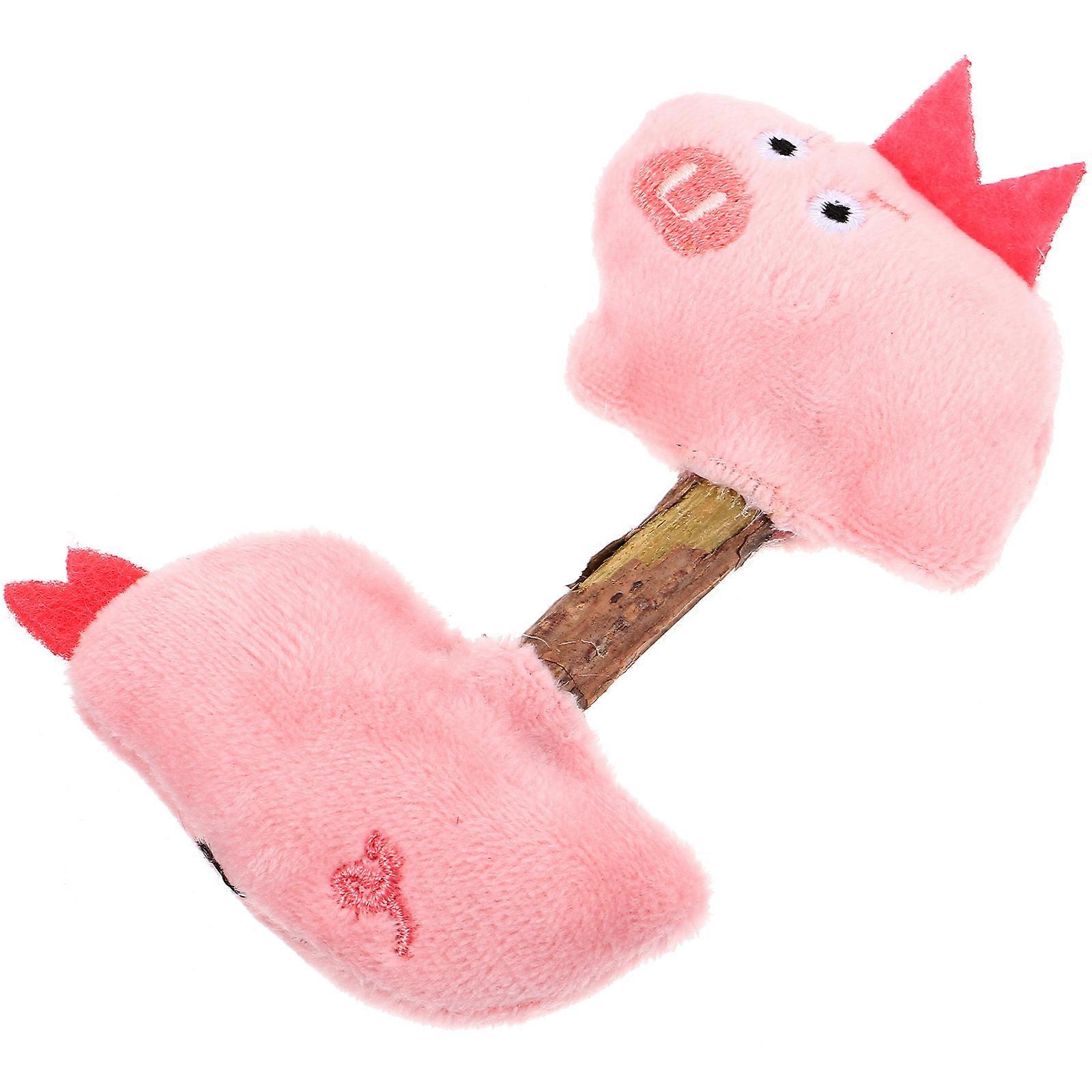 Stimulating Cat Toys Silvervine Stick Cat Chew Toy Pink 4.1X2.2X0.8in Curiosity Satisfaction 1Pcs