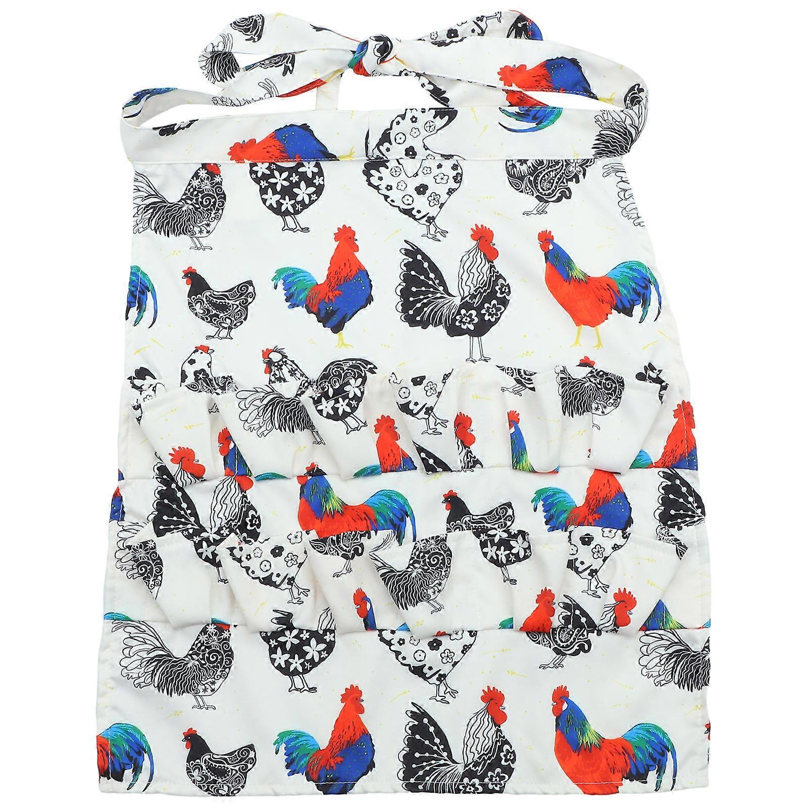 Farm Apron For Eggs Collecting Pockets Egg Collecting Apron Multi 48.00X40.00X0.30CM Hands-Free Operation 1Set