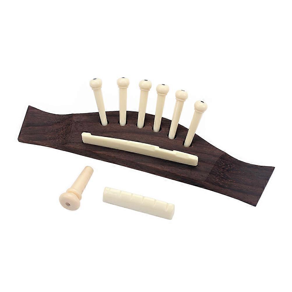 Guitar Bridge for Acoustic Acoustic Guitar Accessory Musicians DIY Color Zinc Alloy Material 1 Set
