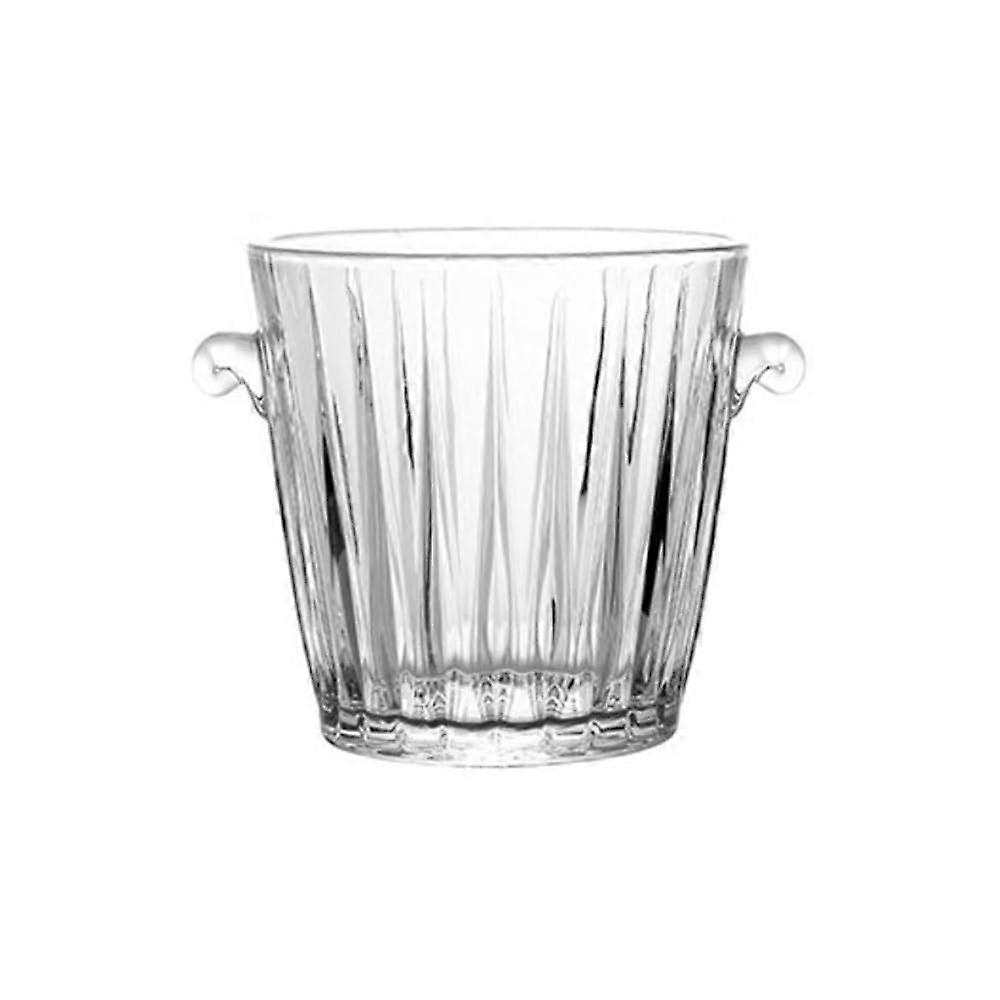 Ice Bucket EIS-Pellet Model, Thickened Crystal Glass, Household Champagne Beer Ice Bucket, Ice Cube Container