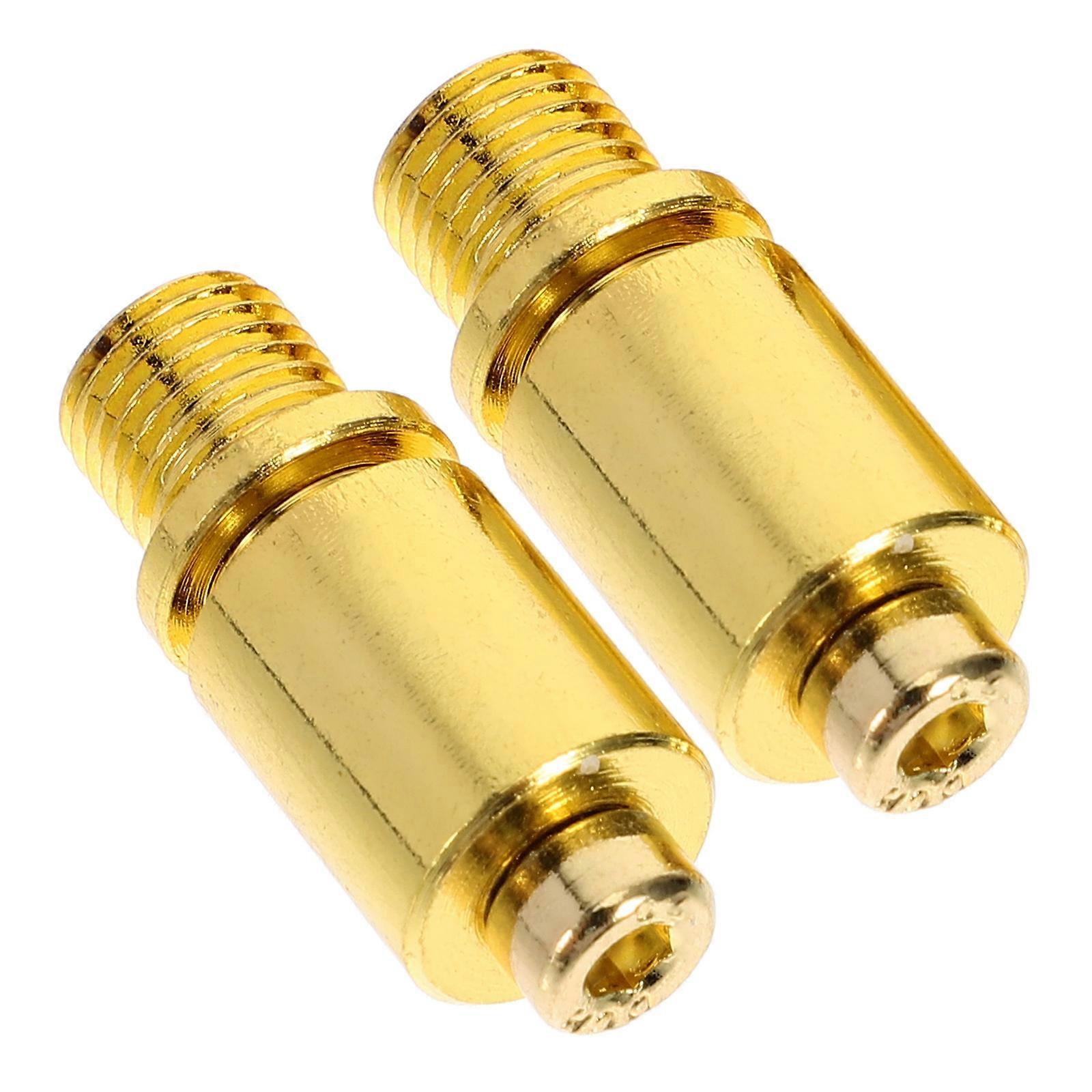 Guitar Tremolo Arm Socket Metal Guitar Tremolo Parts Round Shape Simple Style Golden Color For Electric Guitar Performance 2Pack