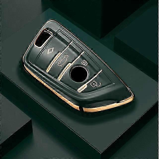 New TPU Car Remote Key Case Cover Shell Fob Compatible with Certain BMW Models Including X1, X3, X5, X6, X7, 1, 3, 5, 6, 7 Series G20, G30, 