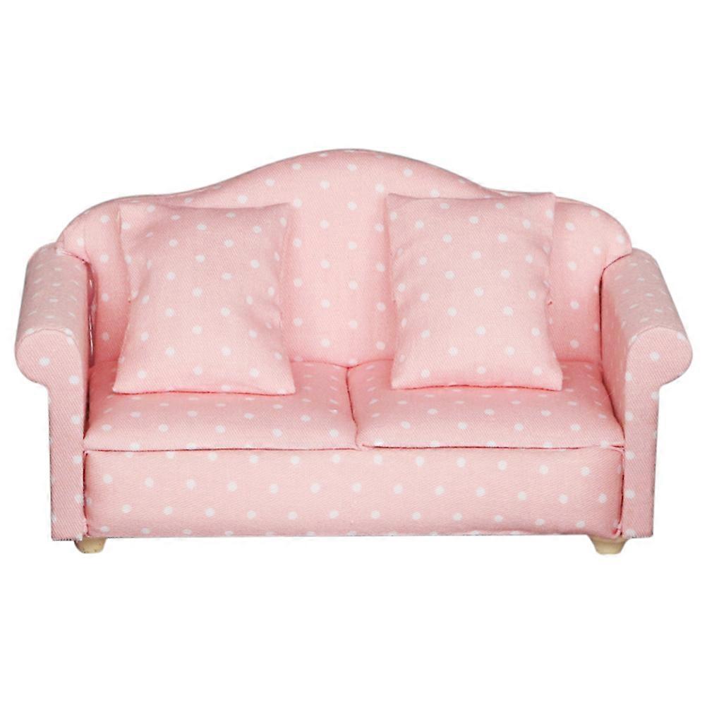 Miniature Furniture Pink 13.5X7.2X6.4cm Decorative Use Household Companion 1Pack