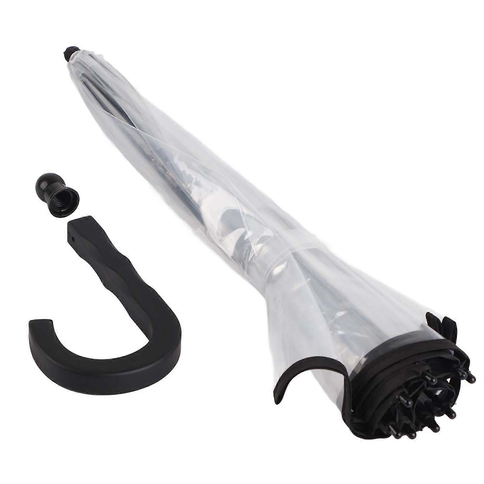 Portable Pet Umbrella Assemble Type Dog Cat Umbrella with Pulling Leash Chain for Rainy DaysTransparent