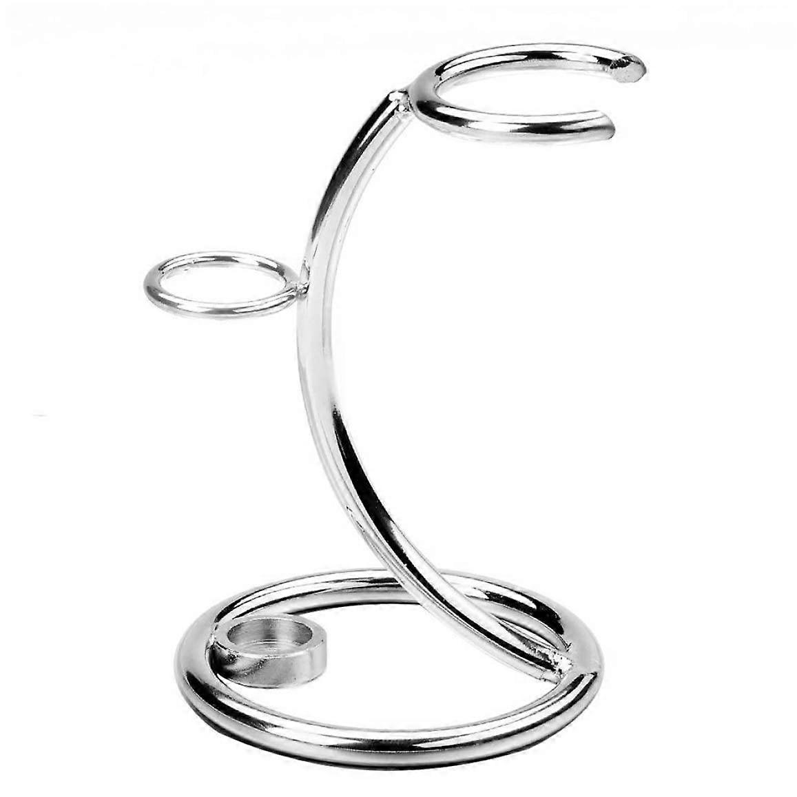 Razor and Brush Stand Simple Action Kit Holder Metal Manual Razor Organiser Razor Holder Stand