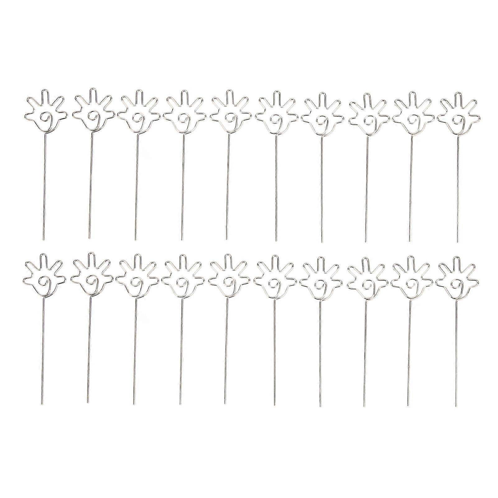 2025最新モデル20Pcsプレイスカードホルダーユニークなデザイン耐久性のあるプレミアムメタル