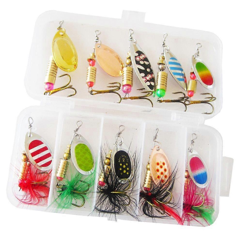 10Pcs Angellöffel Köder Pailletten Köder Casting Fischköder Köder Angelköder Angelköder