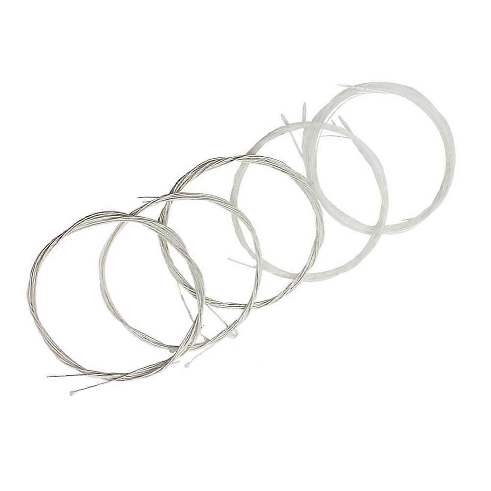 Oud Strings Pro Artisan Strings White Nylon And Silver-Plated Copper Wound For Oud Lovers 5Pcs