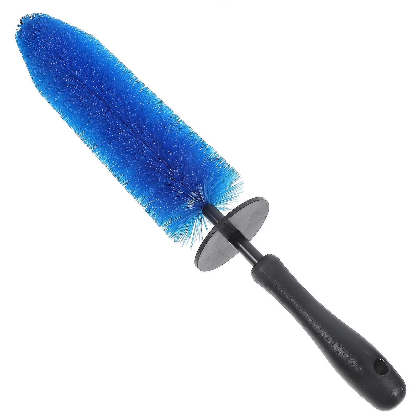 Ergonomic Wheel Brush for Car Detailing – Portable Tire Cleaning Tool with Iron and PP Construction for Effective Debris Removal from Wheel Hubs and