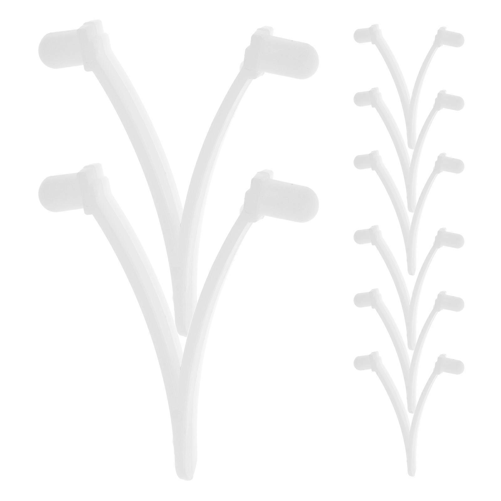 Pool Leaf Rake Clips Pool Cleaning Device V Shape Debris Collection 5.50X4.70X0.70CM 8Pcs