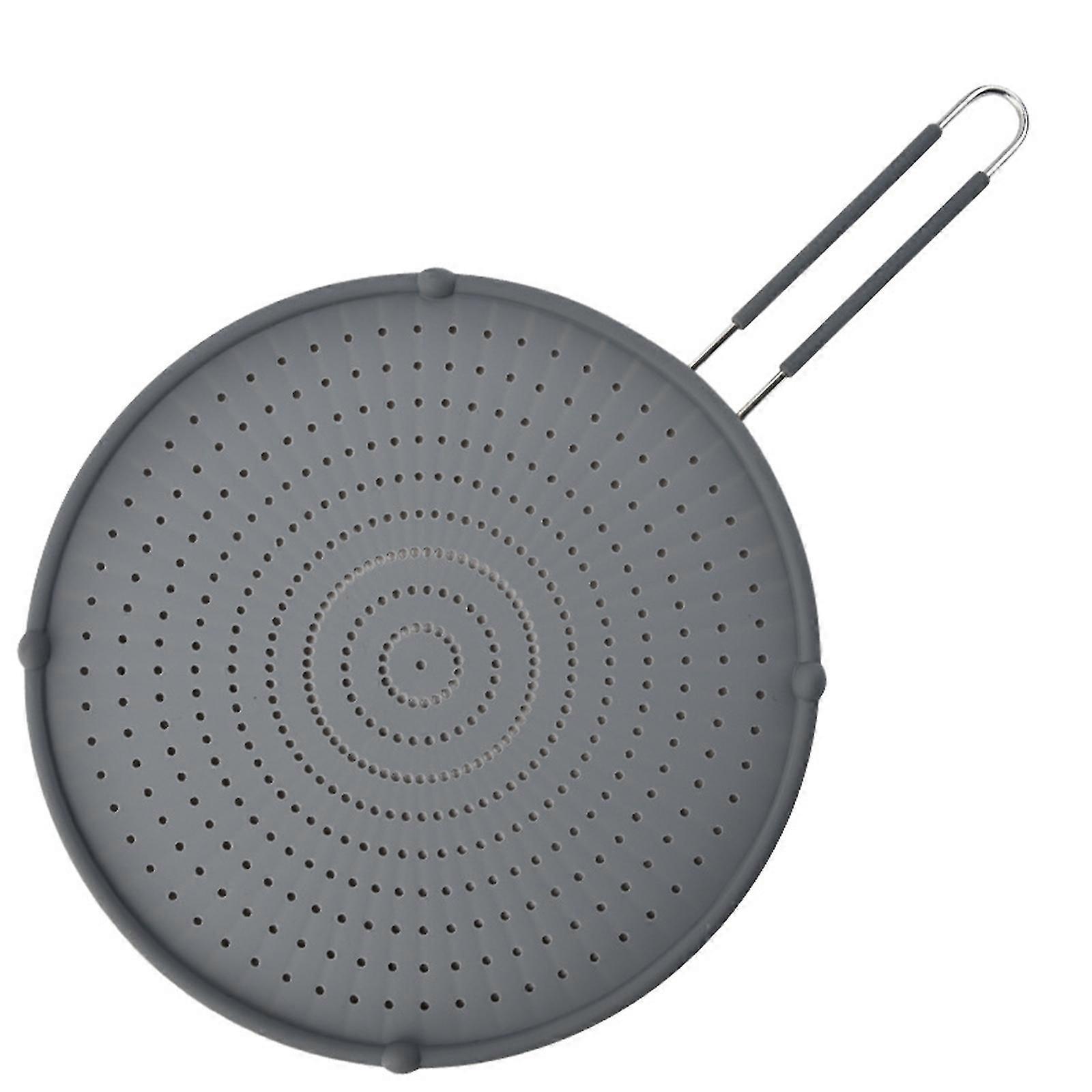Silicone Splatter Screen for Cooking Suitable for 13" Frying Pan, Grease Splatter Guard Heat Resistant Multi-Use Splatter Screen Easy to Use and Clean