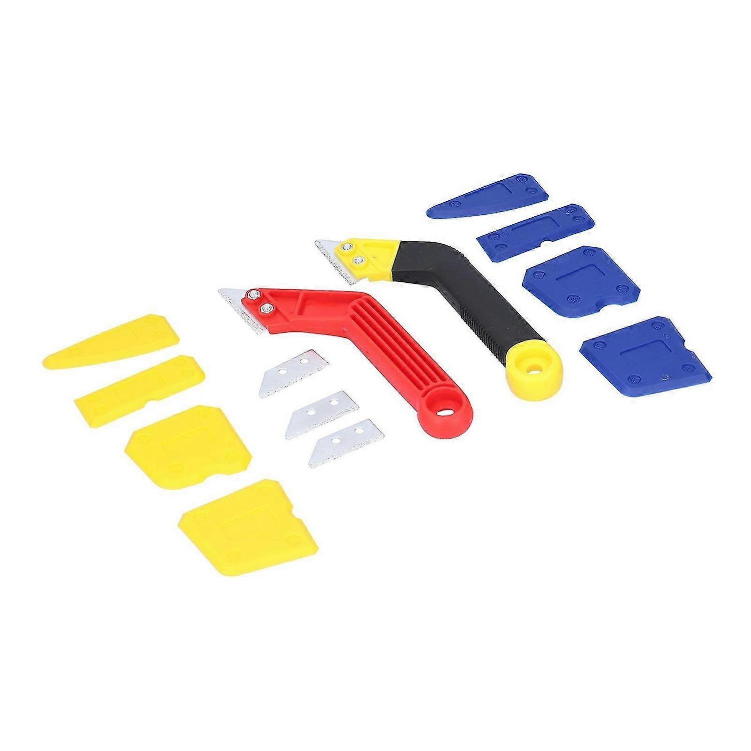 Caulking Tool Kit Seam Cleaner ABS Grout Glue Removing Caulk Cleaning Scraper Set