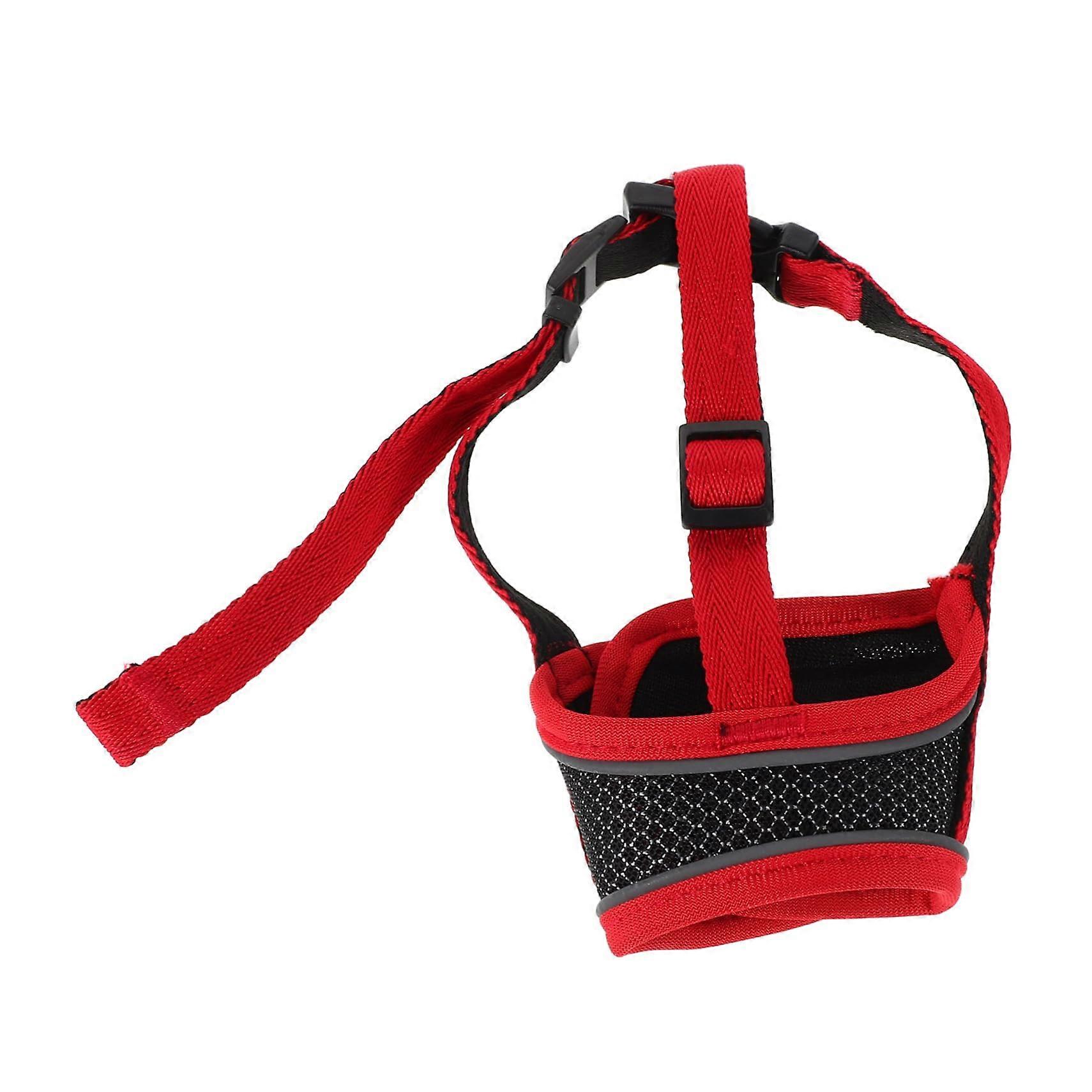Small Muzzle for Breathable Adjustable Muzzle for Puppies Prevent Biting Protects Furniture and Cares'