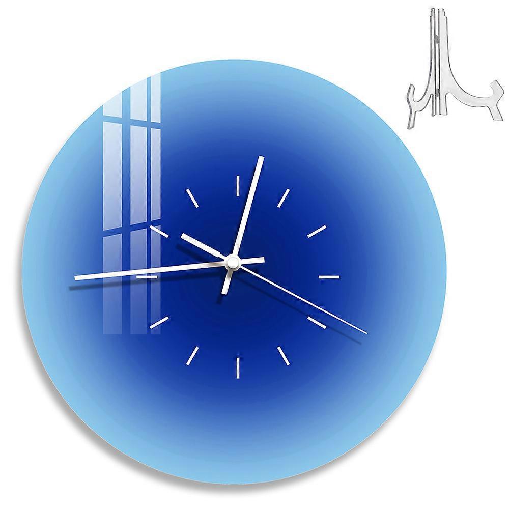 Gradient Sunset Acryl Runde Wanduhr – leises, nicht tickendes Dekor für Wohnzimmer, Schlafzimmer, Büro – vielseitiges Wand- oder Schreibtischdisplay für den Innenbereich