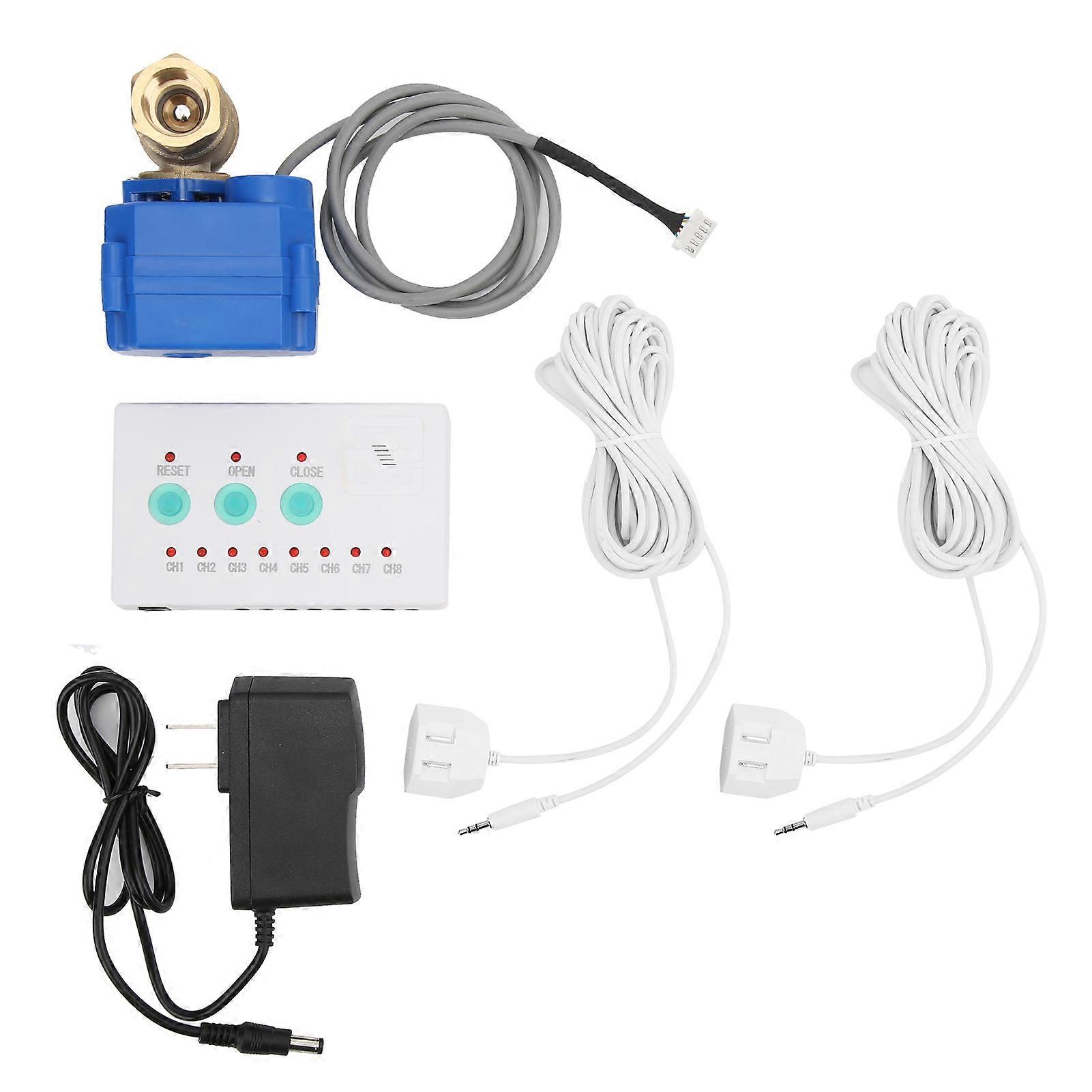 Wasserlecksensor 1 Ventil 2-Wege-Alarm Home Überlauferkennungssystem