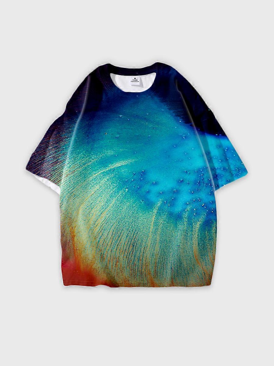 T-shirt round neck Pattern loose short sleeve JW1425