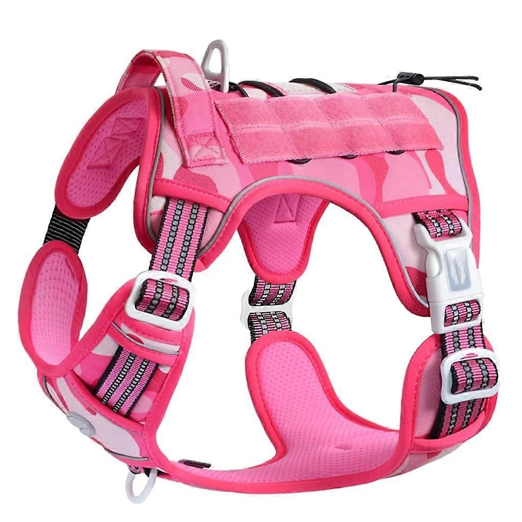 Dog Vest Adjustable Training Harness For Large Dogs Durable Multicolor With Soft Grip Handle