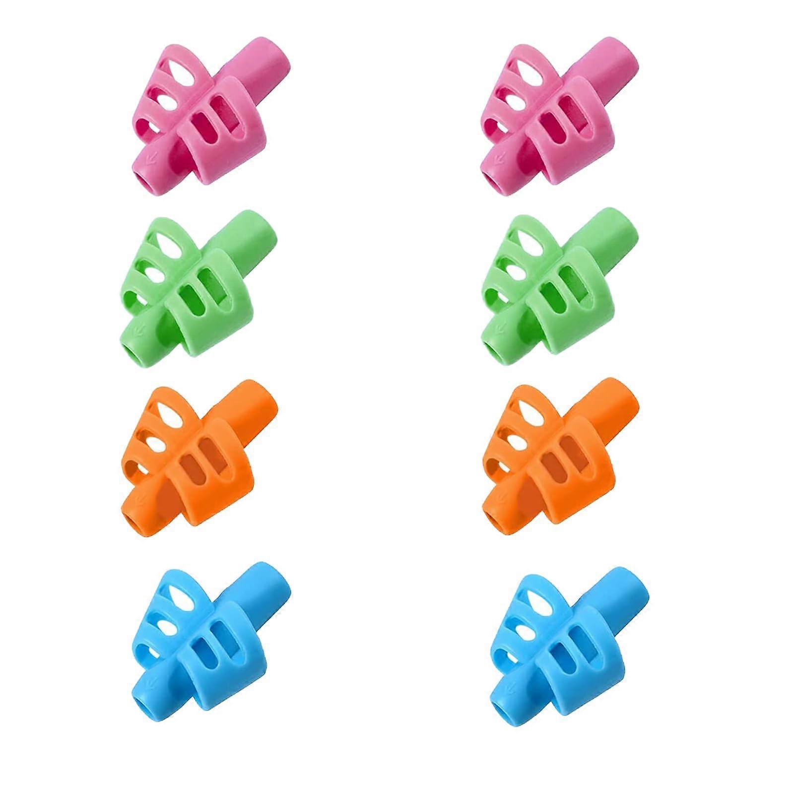 Schreibhilfe für Kinder Kugelschreiber, Schreibhilfe Kinder, Bleistiftgriff für Kinder, Schreibhilfe Kugelschreiber Halter (8er Pack)