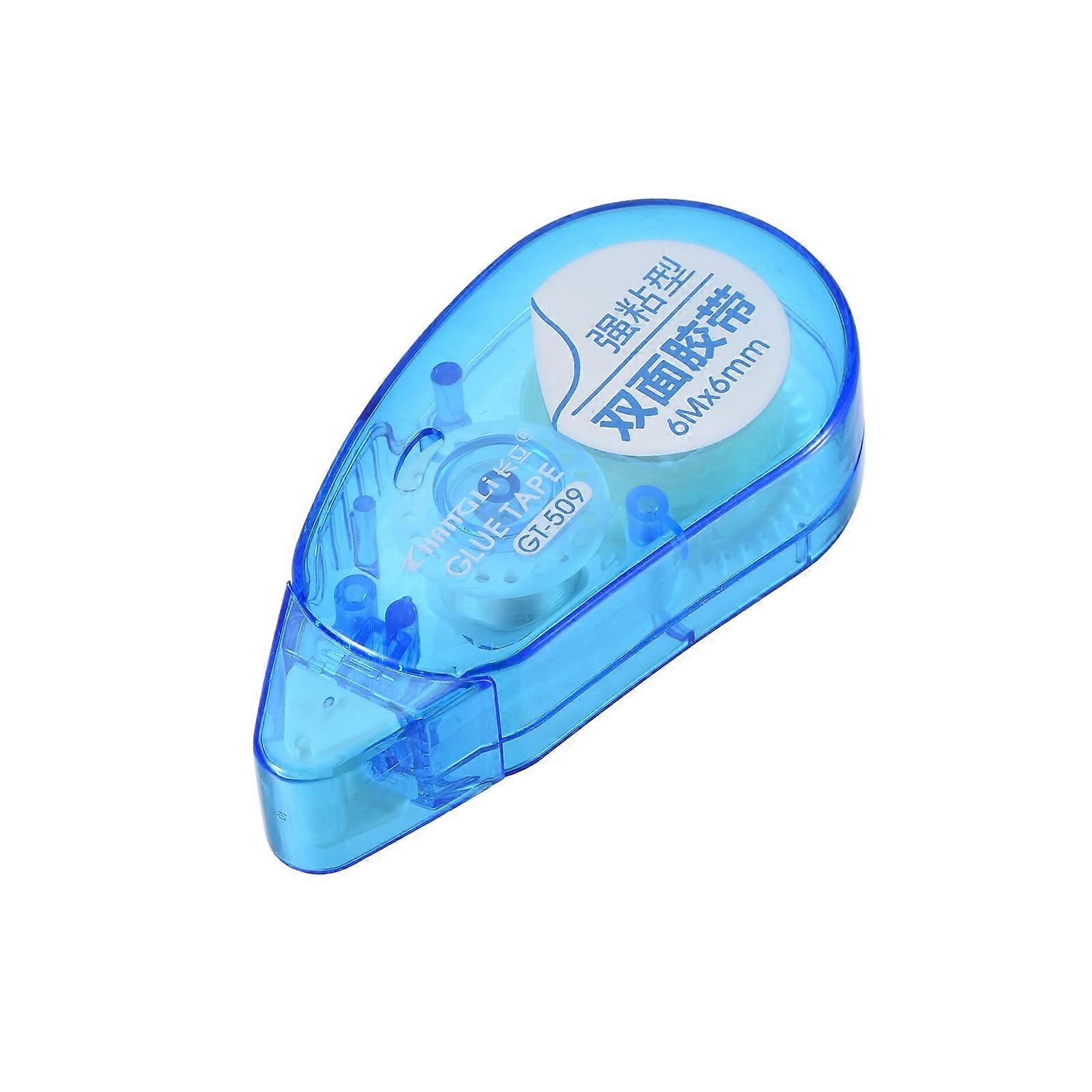 Doublesided tape, tape applicator ideal for office, home, daily use (6mmx6m, Blue)