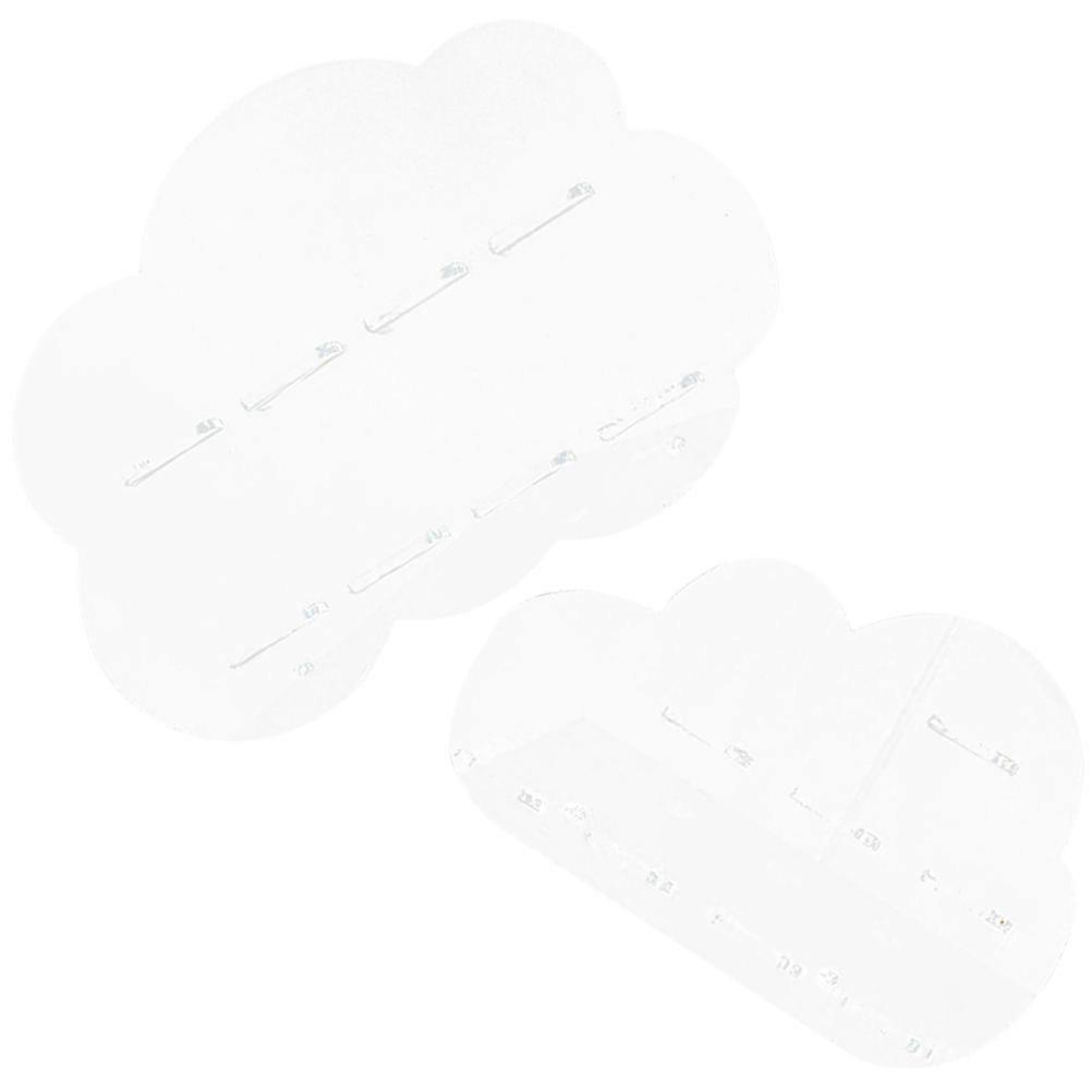 Dessert Stand Set Acrylic Desktop Cake Holders Wedding Party Food Storage 28X18CM 2Pcs