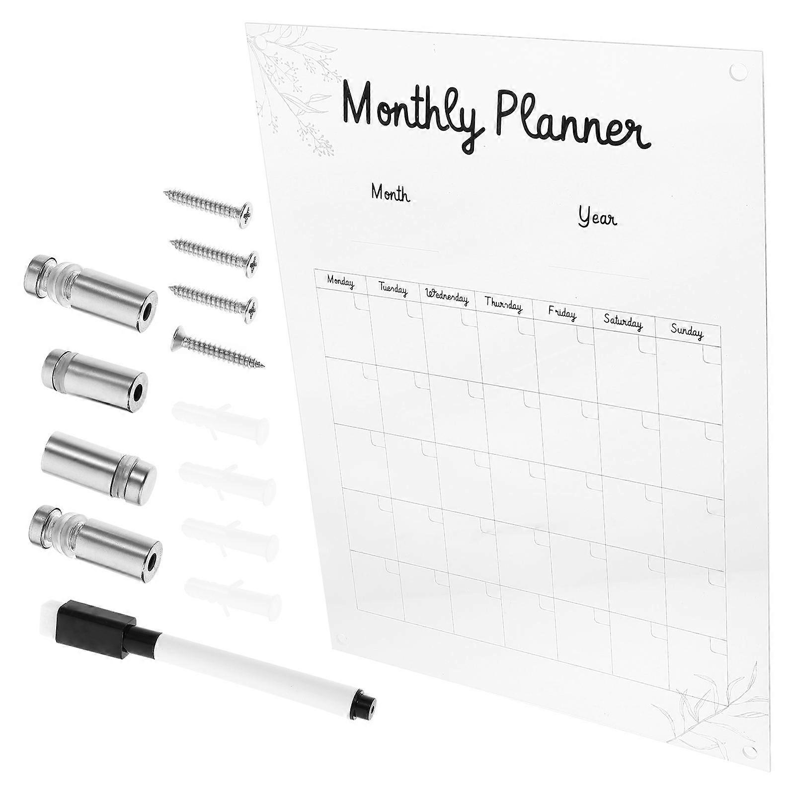 Wall Hanging Plaque Acrylic Board For Task Planning In Set