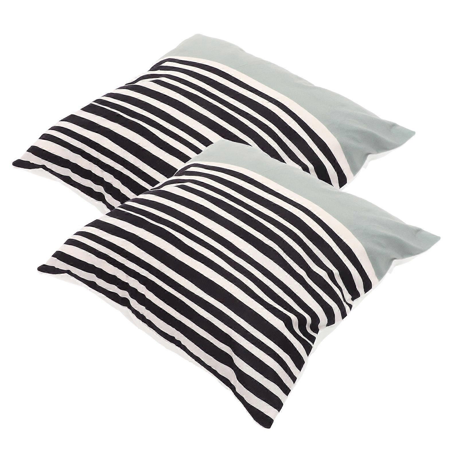 Pillow Pillowcases Chic Design Office Couch Car Seat Polyester 18x18 Inches 2Pcs
