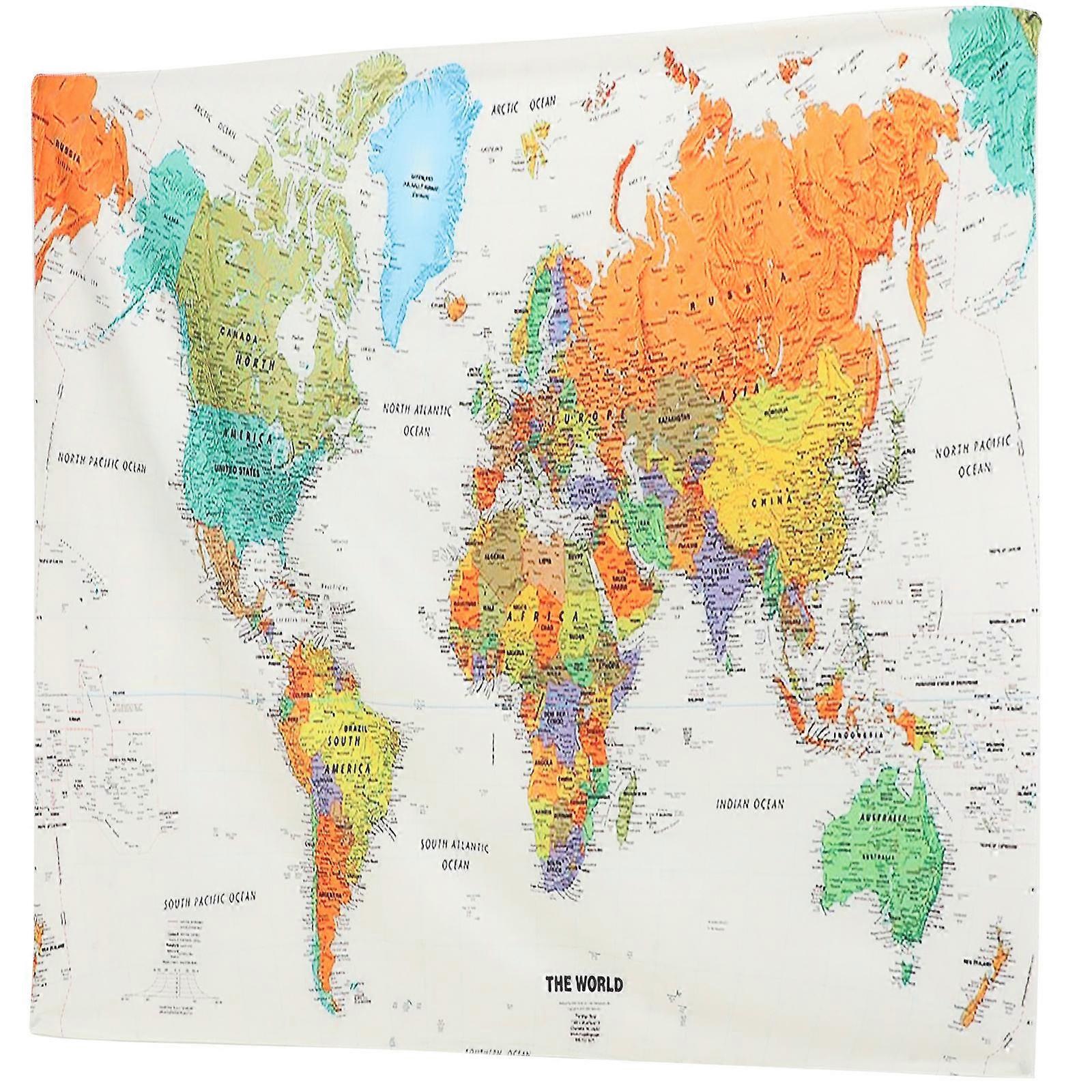 Wall Decoration Tapestry Dormitory Multi-Colored 150x130cm Cloth Educational Tool 1Set