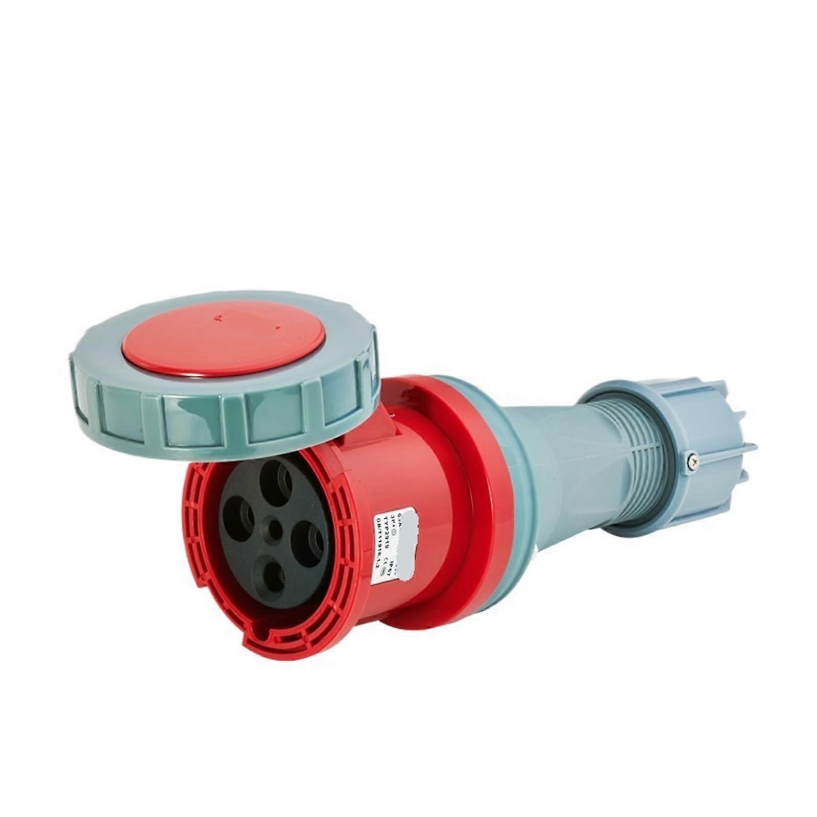 IP67 125A 4-Pole Waterproof Industrial Connector 975TYP2724/5224/475 Black Heavy Duty Plug for Harsh Environments