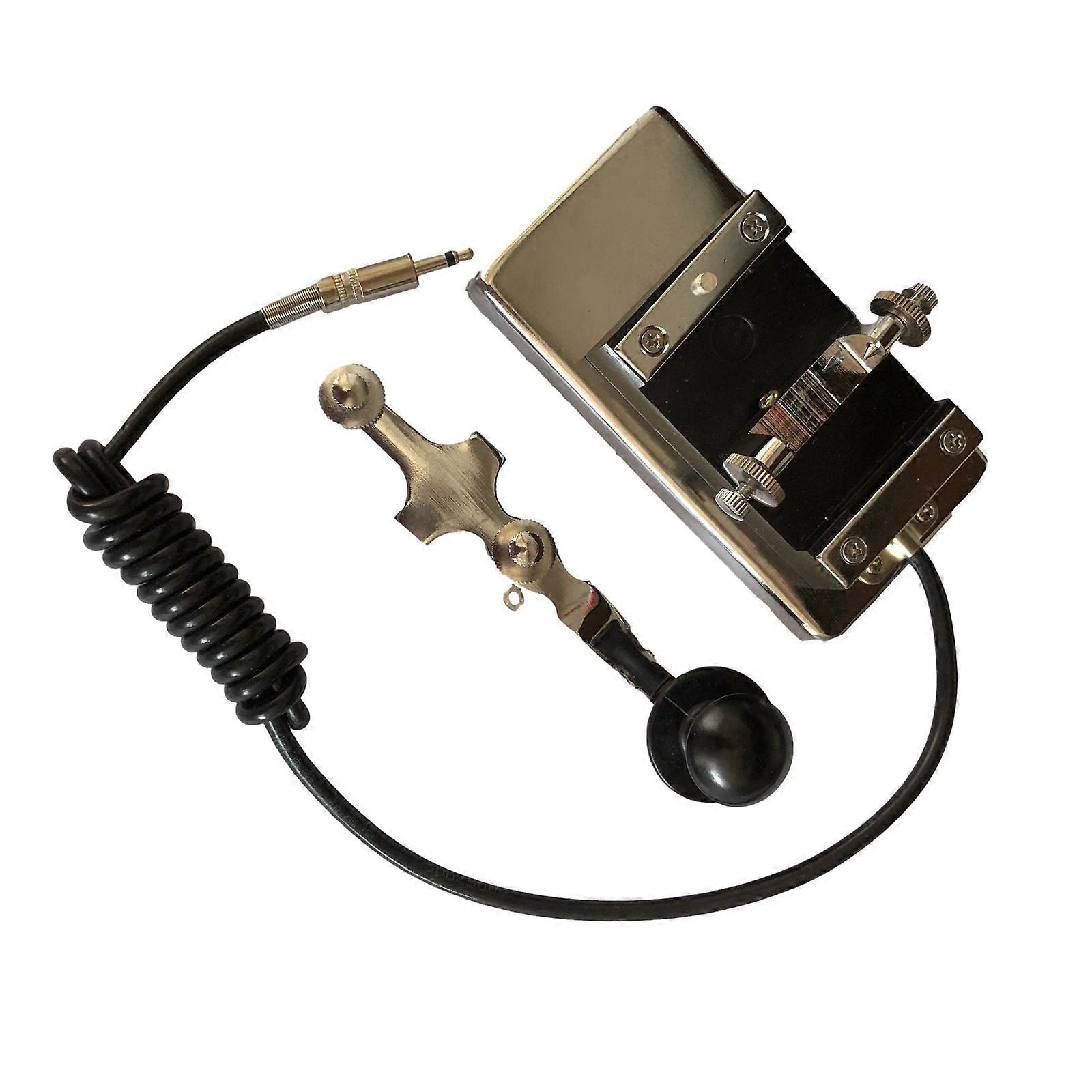 Flexible Adjustment Key Shortwave Radio Morse Electric Key Replacement Telegram Shortwave Radio Heavy Key for Exerciser Multicolor