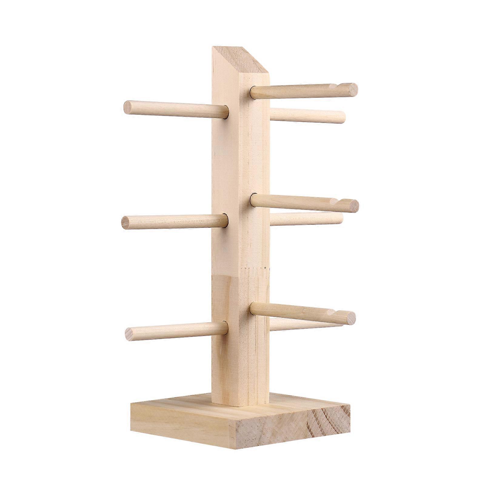 Glasses Holder Stand Rack Square Shape Organizing Counter Display 9.5 x 9.5 x 24 Cm 1Pack
