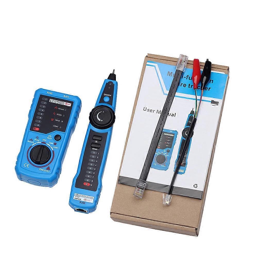 Telephone Line Tester Aim Anti Jamming Line For Electricians Network Installation Blue 22.4X11.3X4cm Working State Identification 1 Set