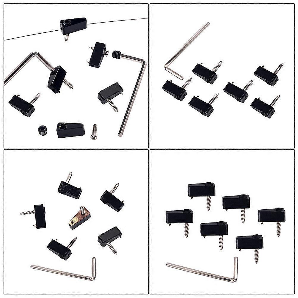 Electric Guitar Strings Locking System for Tremolo Bridge Metal Black GA1120