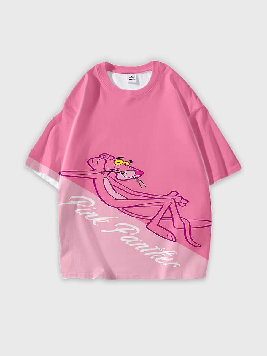 T-shirt girocollo Cartoon Pattern manica corta sciolta C1694