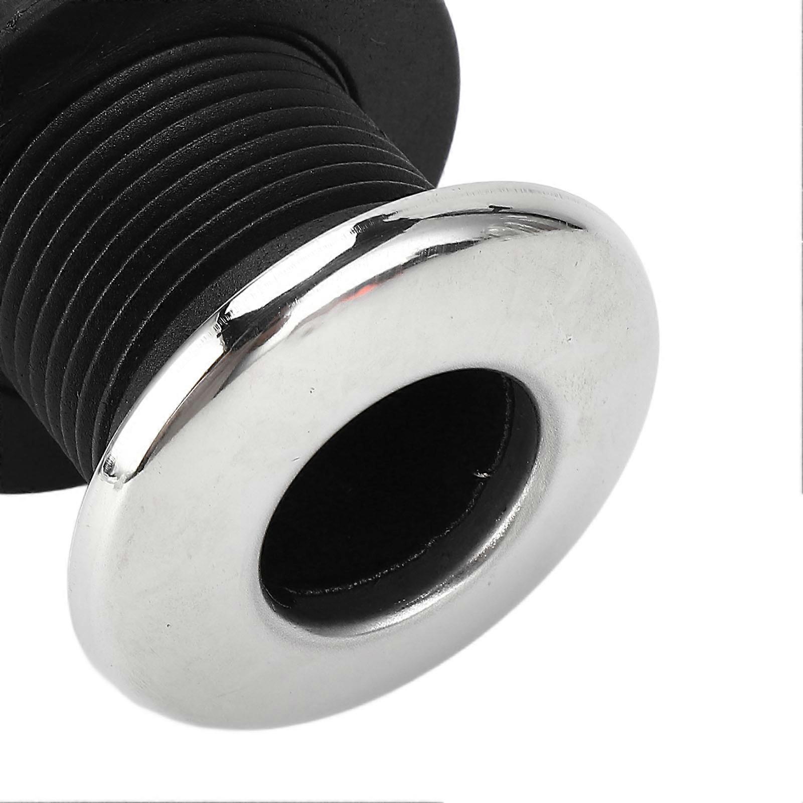 3/4inch 20mm Boat Thru Hull Fittings Hose Nylon Through Hull Connector Twist Adjust for Boat Transoms Fish Wells Ice Chests Yacht Straight