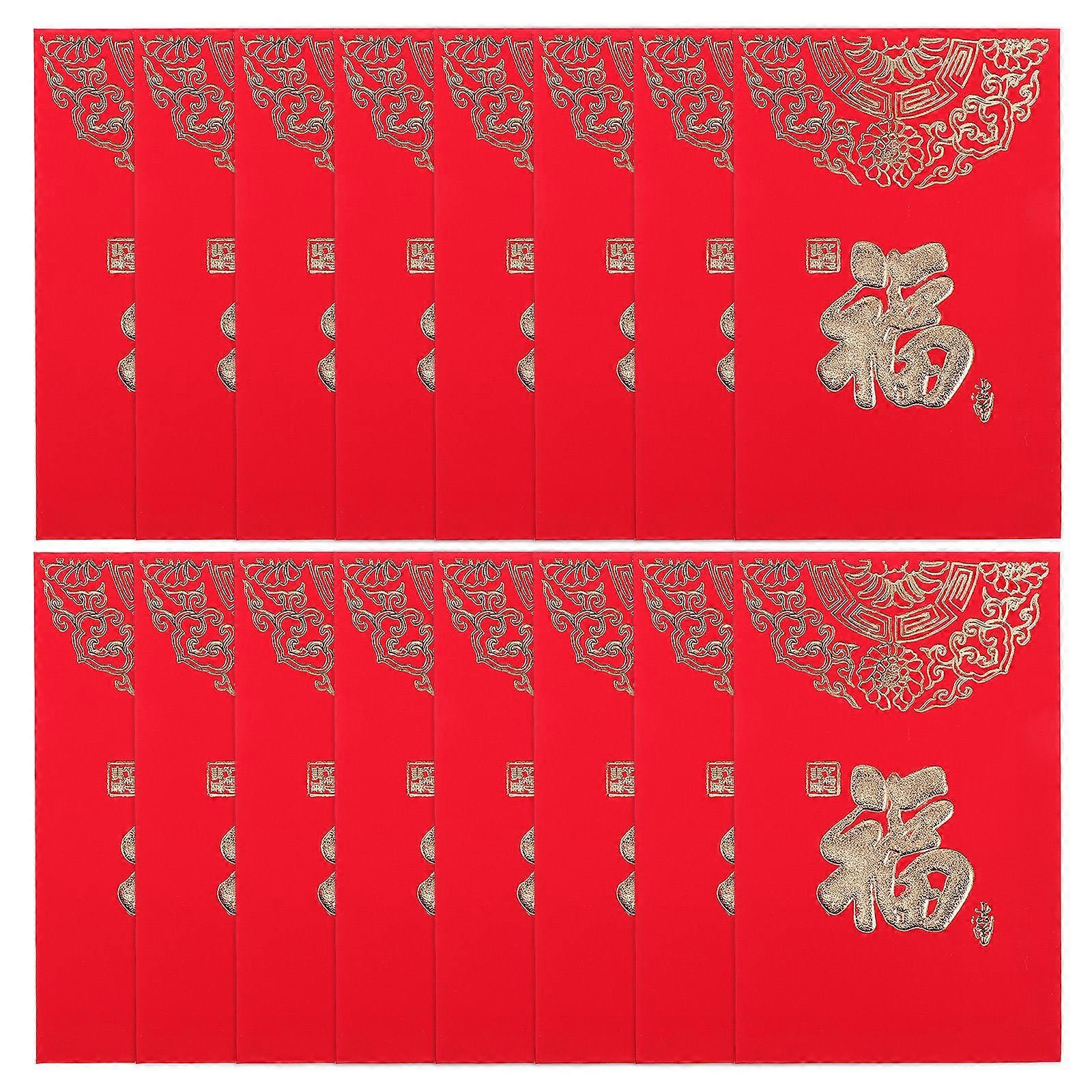 30Pcs Lunar New Year Envelopes For Various Groups Of People Storing Lucky Money In Red Color Paper Material