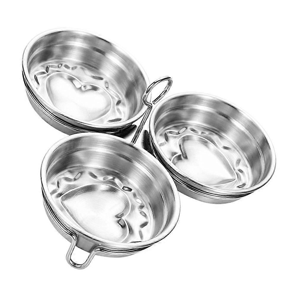 Practical Storage Bowl 1Pc Essential For Restaurant Use Silver Heat Resistant Heart-Shaped Function