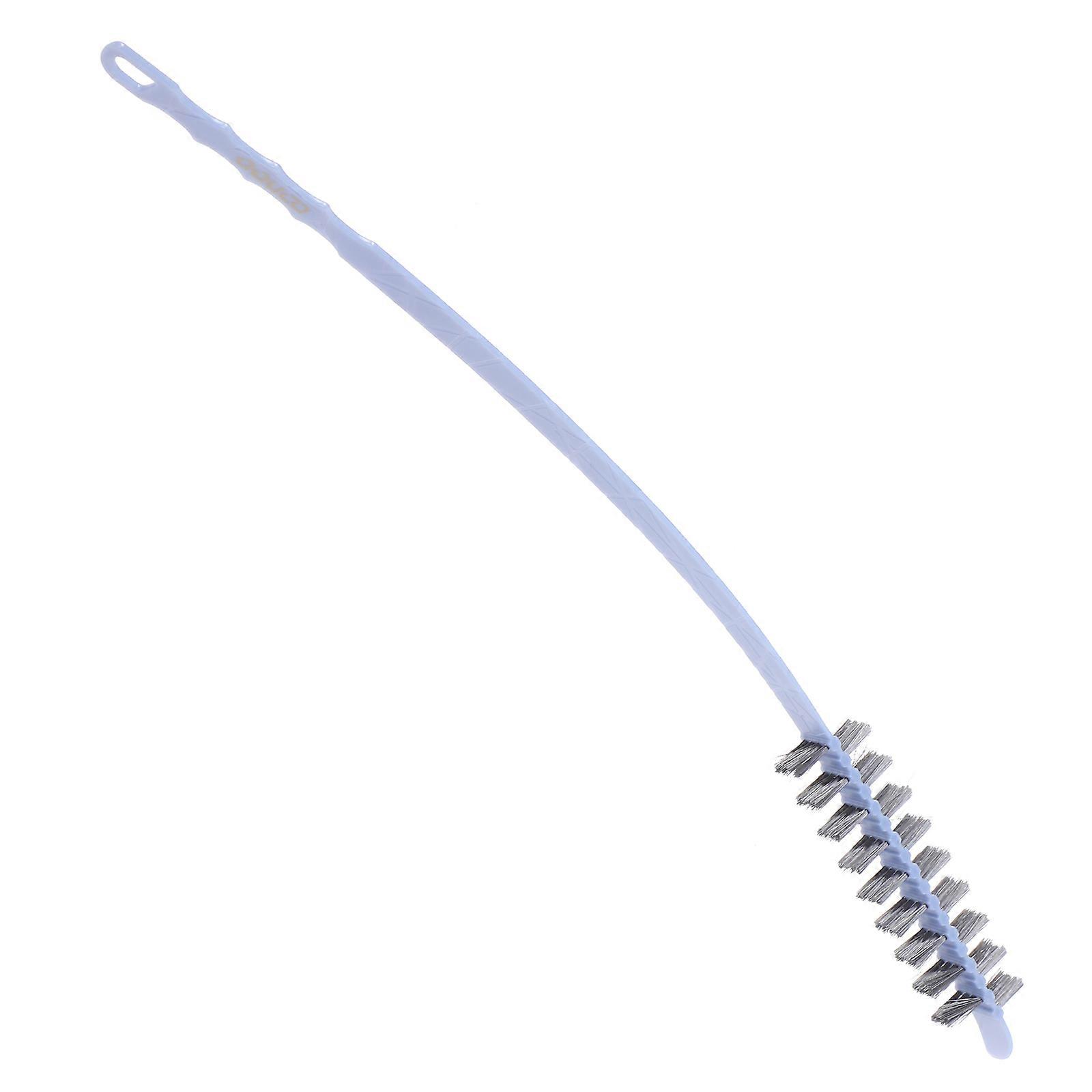Washer Cleaning Brush Multi Functional Cleaning Tool For Home Cleaning Grey PP Material Ergonomic Curved Handle 1Set