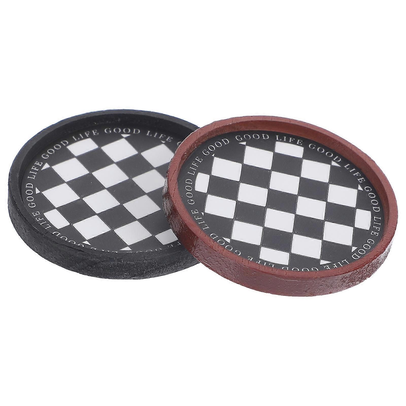 Miniature Resin Tray for Doll House Decor Assorted Color Inspires Creativity 2 Pieces