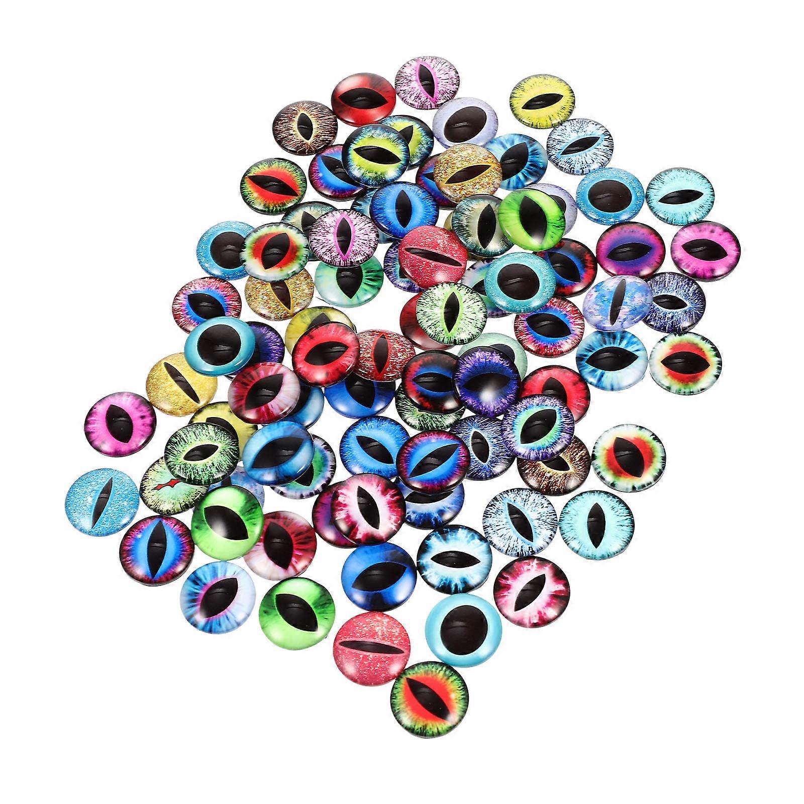 100pcs Assorted Eyes for DIY Crafts Jewelry Making Supplies with 3D Effects
